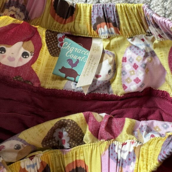 Matilda Jane Girls' Tulle Skirt 18M Yellow & Burgundy Layered‎ Ruffle Elastic - Picture 2 of 4